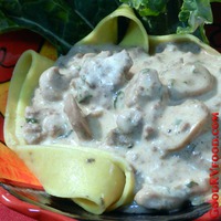 Creamy Beef And Mushroom Noodles
