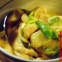 Curried Brussel Sprouts And Chicken